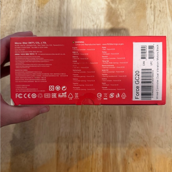 MSI Force GC20 Gaming Controller - Black - Picture 2 of 4